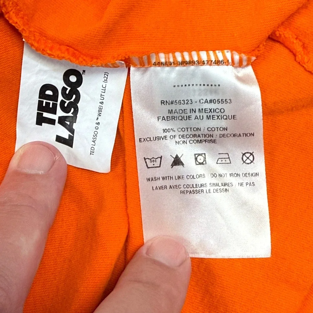 Nike Ted Lasso AFC Richmond Bantr Graphic T-Shirt Mens XXL Orange 363277-81J
